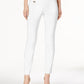 Calça skinny Alfani feminina com controle de barriga, tamanho 20X5, branca, curta