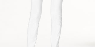 Calça skinny Alfani feminina com controle de barriga, tamanho 20X5, branca, curta
