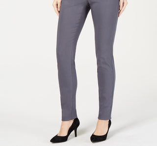 Calça skinny Alfani feminina Petite Tummy-Control Pull-On Petite &amp; Petite Short cinza tamanho 22X5