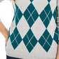 Suéter feminino Charter Club Argyle com gola redonda, verde, tamanho pequeno