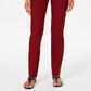 Calça skinny Chelsea Tummy Control feminina Charter Club, tamanho 18, vinho