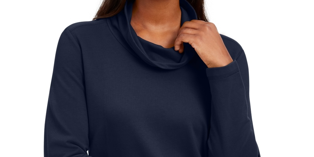 Karen Scott Top feminino com decote em V, tamanho pequeno, vermelho, tamanho pequeno, P