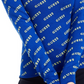 Suéter feminino Guess com decote em V e logotipo, azul, tamanho X-S