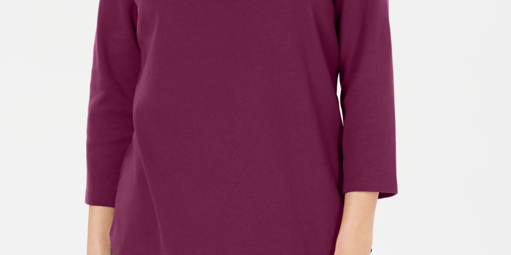 Karen Scott Top Feminino de Algodão com Bojo e Botões Roxo Tamanho XS