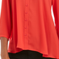 Blusa feminina estilo swing vermelha tamanho pequeno