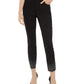 Calça jeans skinny com tachas feminina INC International Concepts, preta, tamanho 6