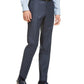 Calça de terno xadrez Hugo masculina, corte moderno, azul, tamanho 38