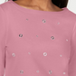 Karen Scott Top Feminino de Algodão com Ilhós Rosa Tamanho X-S