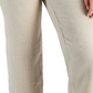 Calça Capri Feminina Charter Club de Linho com Cintura Amarrada, Marrom, Tamanho X-G
