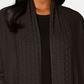 Karen Scott Cardigan Feminino Gola Pointelle Marrom Tamanho PXL