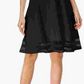 Vestido Calvin Klein Feminino Sem Mangas Gola Joia Comprimento Joelho Ajuste + Flare Preto Tamanho 4 Petite