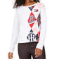 Tommy Hilfiger Heritage Graphic Top Feminino Branco Tamanho Médio