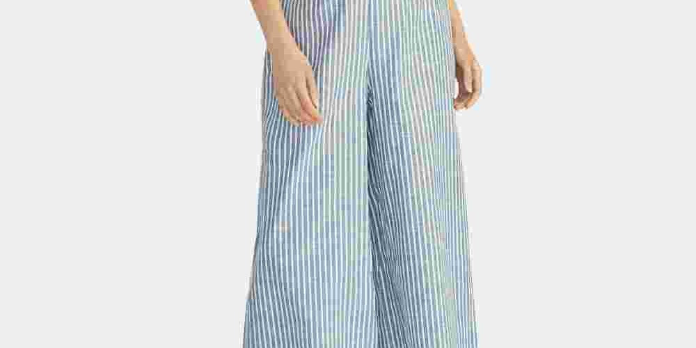 Macacão curto de algodão feminino Rachel Roy com amarração nas costas, azul-marinho, tamanho 12