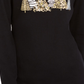 Camisa feminina Karen Scott Sparkle Holiday Graphic, preta, tamanho médio