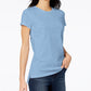 Camiseta feminina Maison Jules High-Low, azul, tamanho P