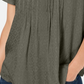 Blusa feminina pequena texturizada com mangas esvoaçantes, tamanho P, verde, estilo Style &amp; Co