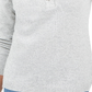 Karen Scott Suéter Henley de algodão com acabamento em ferragens feminino, cinza, tamanho 44
