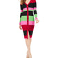 Vestido Cardigan Listrado Metálico Infantil Planet Gold Vermelho Tamanho Grande