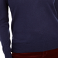 Suéter feminino de lã merino com botões e decote em V, azul Intrepid, tamanho extragrande
