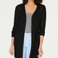 Suéter feminino Charter Club Vertical Stitch Completer, preto, tamanho X-S