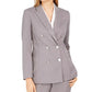Calvin Klein Blazer texturizado trespassado feminino cinza tamanho 4