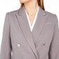 Calvin Klein Blazer texturizado trespassado feminino cinza tamanho 4