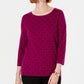 Karen Scott Suéter Feminino Dot Dream Roxo Tamanho P