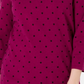 Karen Scott Suéter Feminino Dot Dream Roxo Tamanho P
