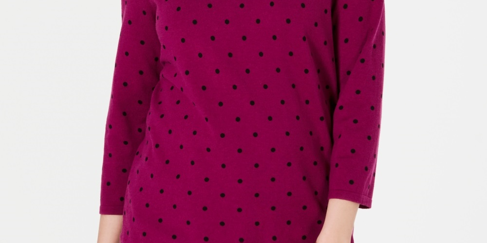 Karen Scott Suéter Feminino Dot Dream Roxo Tamanho P