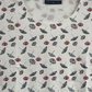 Camiseta feminina Karen Scott com decote redondo, branca, tamanho grande