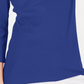 Karen Scott Top feminino de algodão com decote redondo, tamanho 44, azul escuro