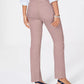 Calça jeans feminina Charter Club Lexington reta rosa tamanho 10 pequena