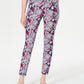 Calça jeans feminina estampada com controle de barriga Charter Club, azul, tamanho 10, pequena