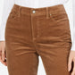 Calça de veludo cotelê feminina Lexington reta Charter Club, marrom, tamanho 16, pequena