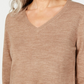 Karen Scott Suéter Feminino Gola V Marrom Tamanho P