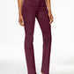 Calça jeans feminina Lexington reta vermelha tamanho 6 da Charter Club