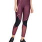 Calça de compressão Under Armour Heatgear Shine Ankle Crop feminina, roxa, tamanho X-S