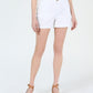 Shorts chino femininos Maison Jules com frente lisa, branco, tamanho 16