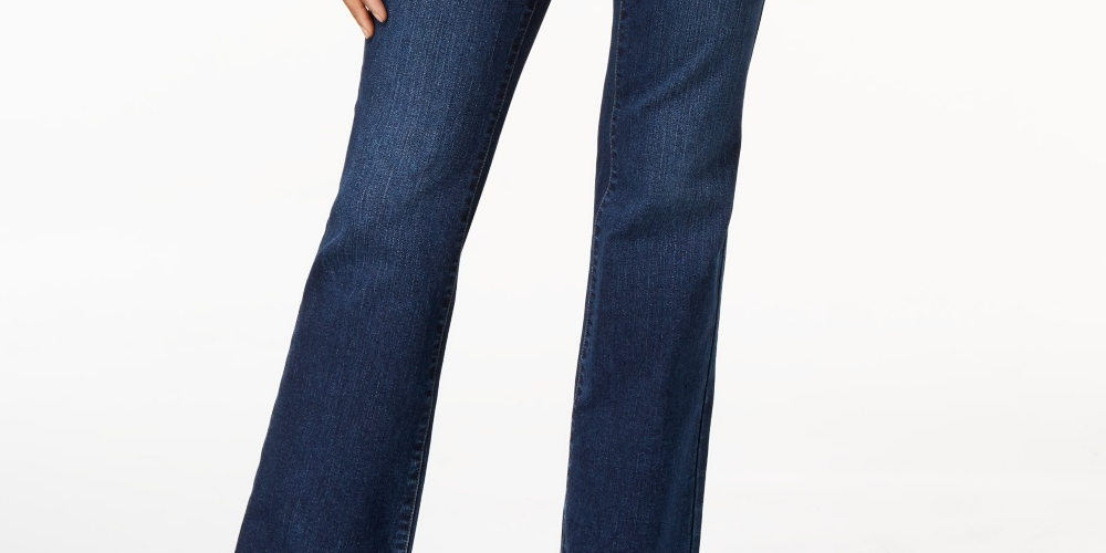 Calça jeans feminina Charter Club Prescott Bootcut azul tamanho 12S