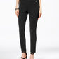 Calça Skinny Ponte Feminina Tommy Hilfiger Pull-On Preta Tamanho Médio