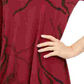 Top feminino Alfani com bainha de lenço estampado, vermelho, tamanho pequeno e pequeno