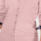Cardigan feminino de manga comprida com botões frontais, rosa, tamanho extrapequeno, Charter Club