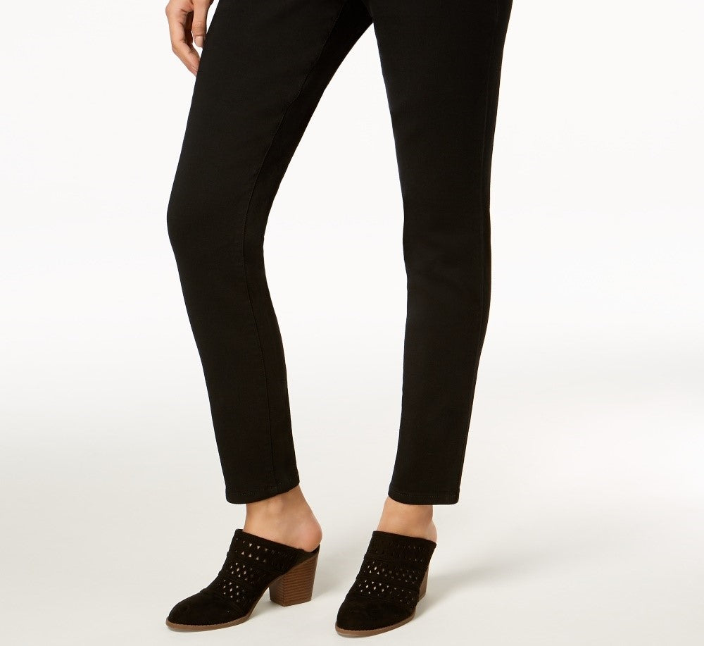 Jeans ultra skinny feminino Style &amp; Co, preto, tamanho 12