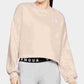 Moletom feminino Under Armour Rival Fleece Cropped Rosa Tamanho Médio