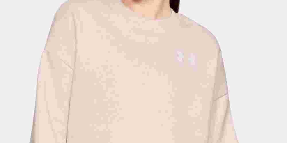 Moletom feminino Under Armour Rival Fleece Cropped Rosa Tamanho Médio