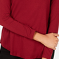 Blusa feminina de gola alta JM Collection, vermelha, tamanho PL