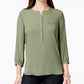 Blusa feminina plissada nas costas, tamanho PL, vermelha, coleção JM