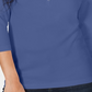 Karen Scott Top Henley de Algodão Feminino Azul Tamanho Grande