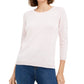 Suéter feminino salpicado Maison Jules rosa tamanho grande