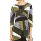 Blusa feminina estampada Alfani, verde, tamanho PXL